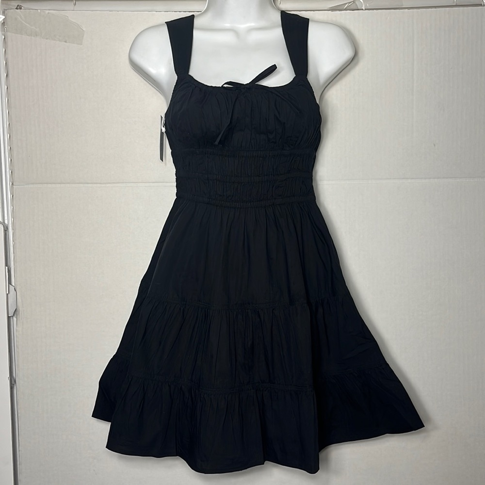 Sunday Best Black Smocked Sundress - Picture 3 of 6